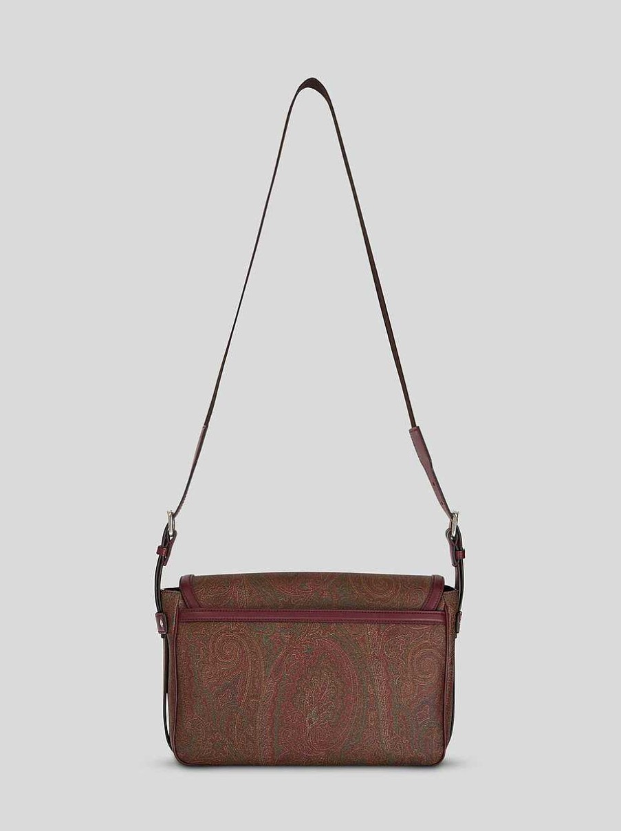 ETRO Grose Etro Essential Umhangetasche Rot Essentiell