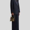 ETRO Mini-Saturno-Tasche Aus Leder Navy Blau Saturno