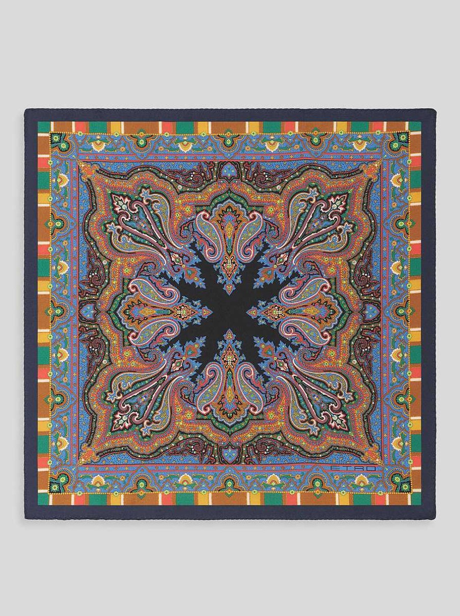 ETRO Einstecktuch Mit Aufdruck Rot Krawatten Und Einstecktucher