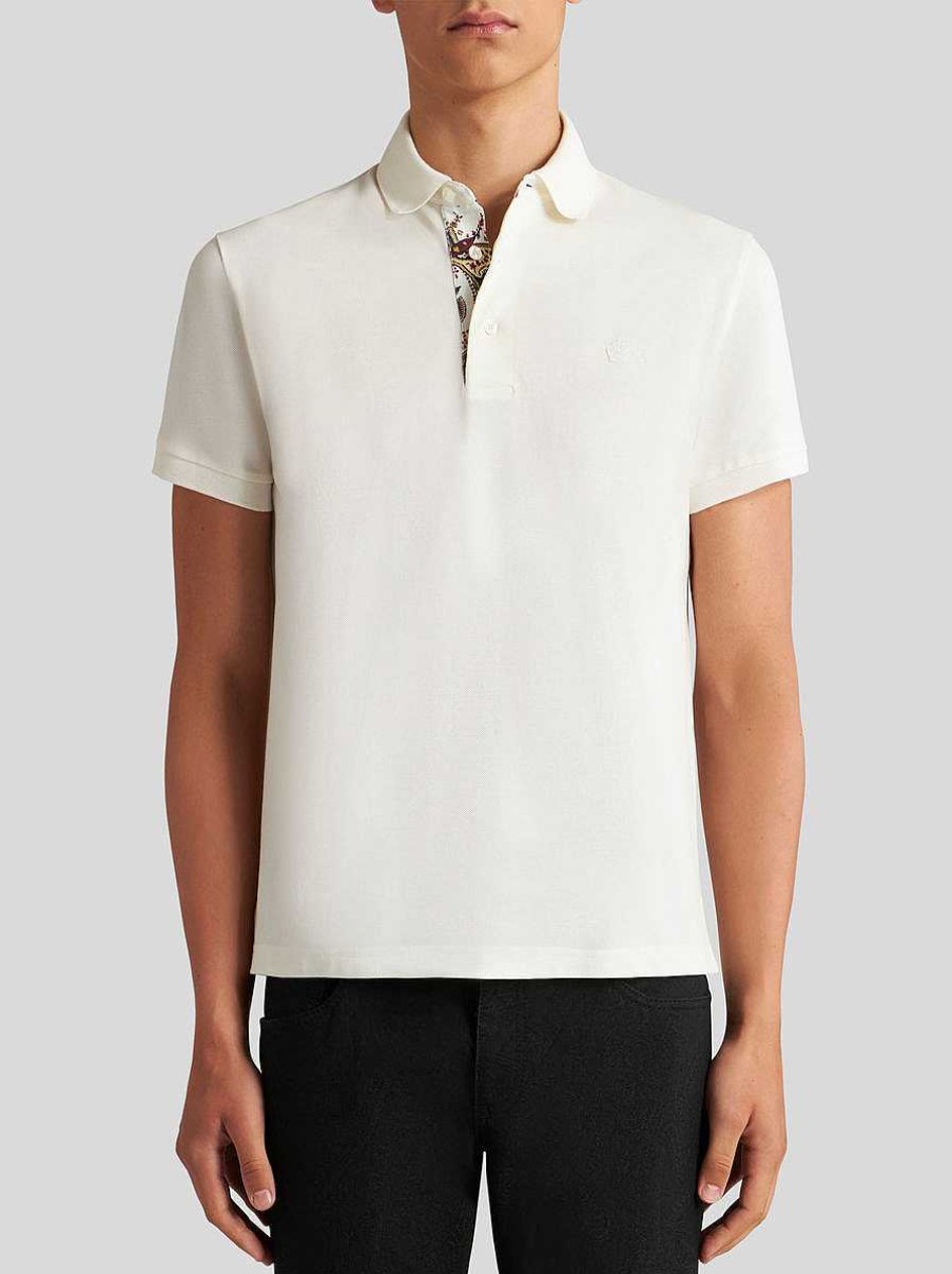 ETRO Poloshirt Mit Aufgesticktem Pegaso Navy Blau Polo-Shirts