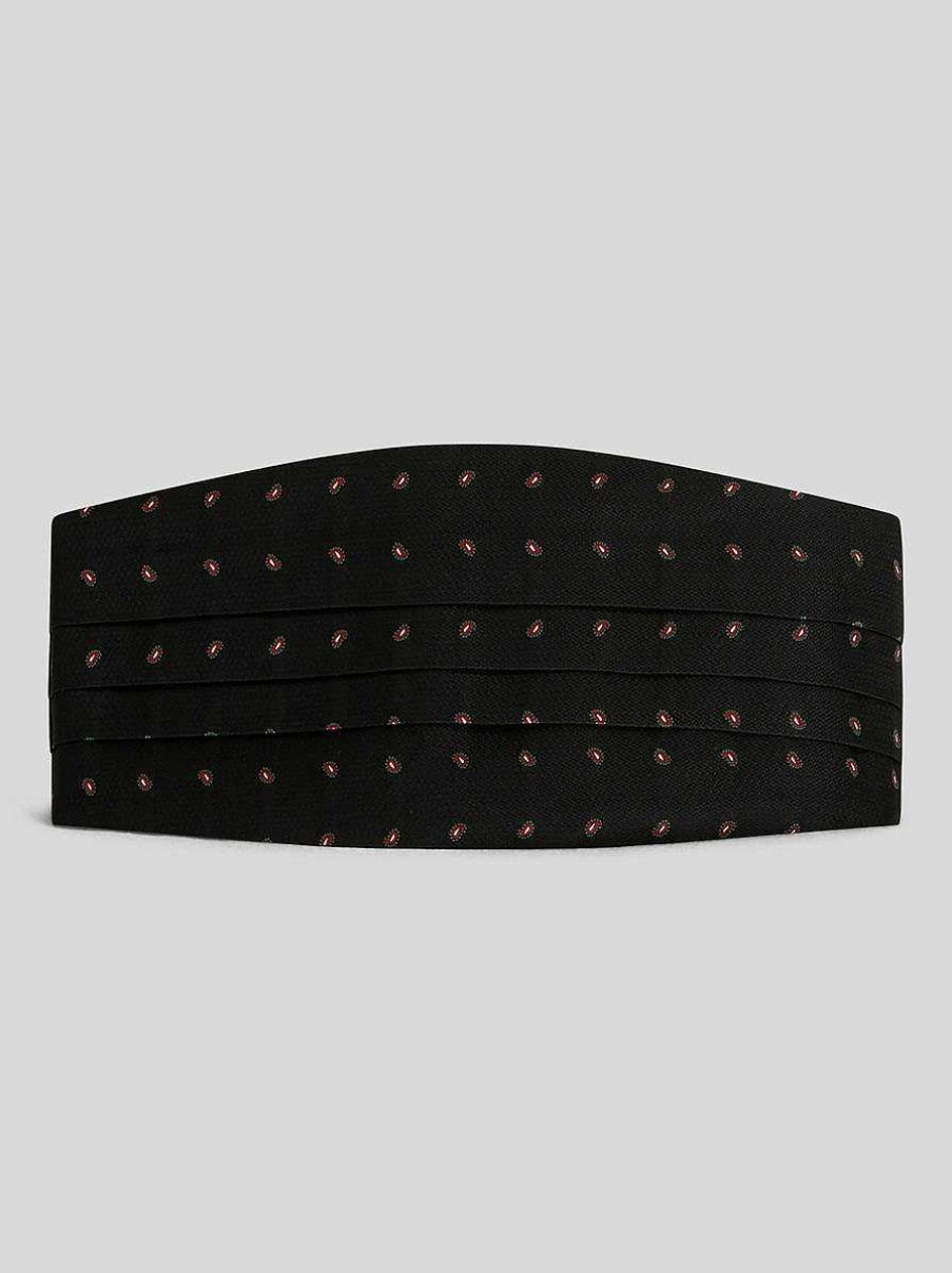 ETRO Kummerbund Aus Seide Schwarz Sonstiges Zubehor
