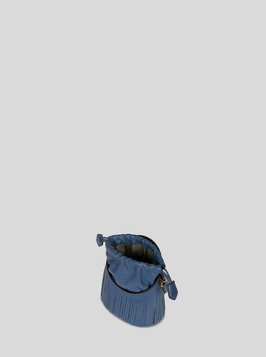 ETRO Mini-Saturno-Tasche Mit Fransen Grun Saturno