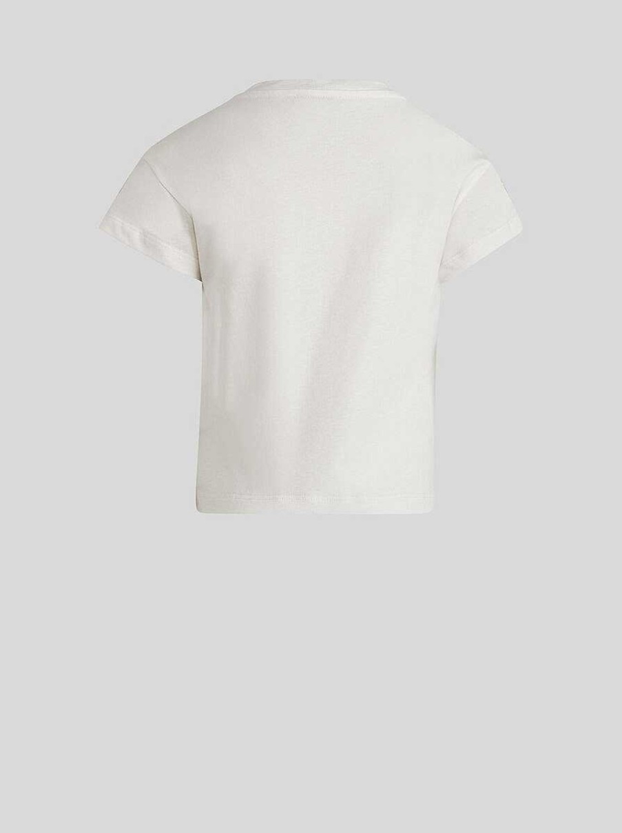 ETRO Kinder-T-Shirt Mit Blumen- Und Paisley-Stickereien Weis Oberteile