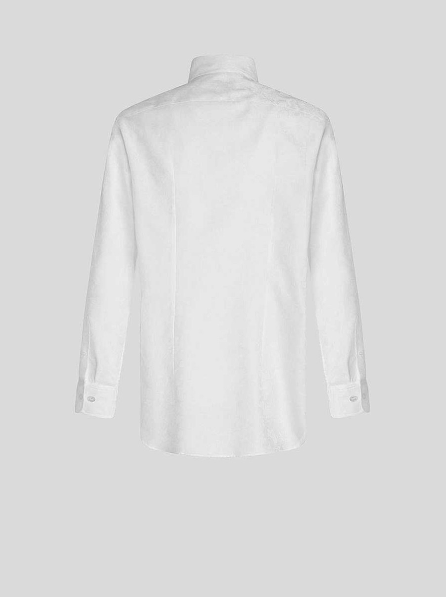 ETRO Hemd Aus Baumwoll-Jacquard Grau Hemden
