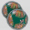 ETRO Paar Paisley-Obstteller Rot Ginori 1735 Kapsel