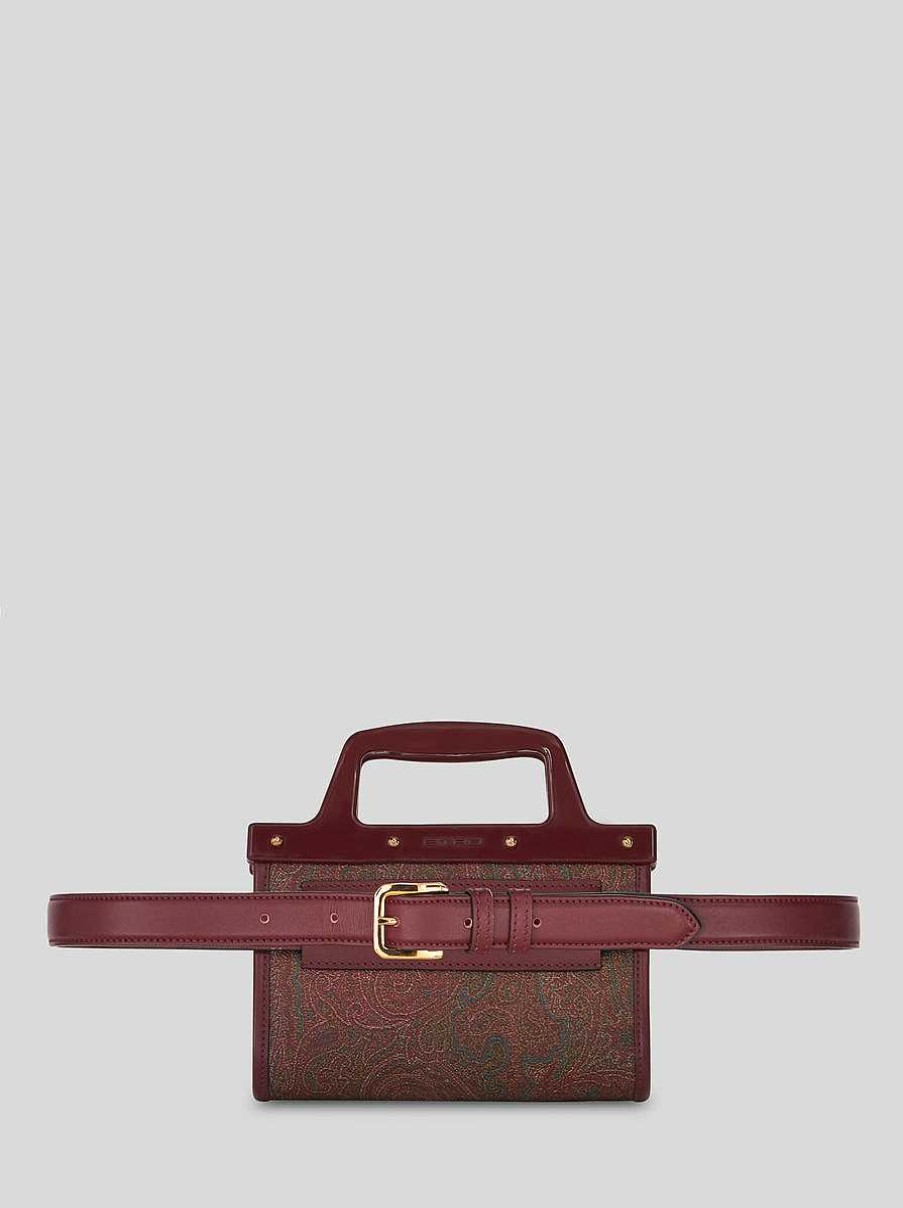 ETRO Paisley Love T Ter Gurteltasche Rot Rucksacke Und Gurteltaschen