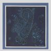 ETRO Bedrucktes Einstecktuch Navy Blau Krawatten Und Einstecktucher