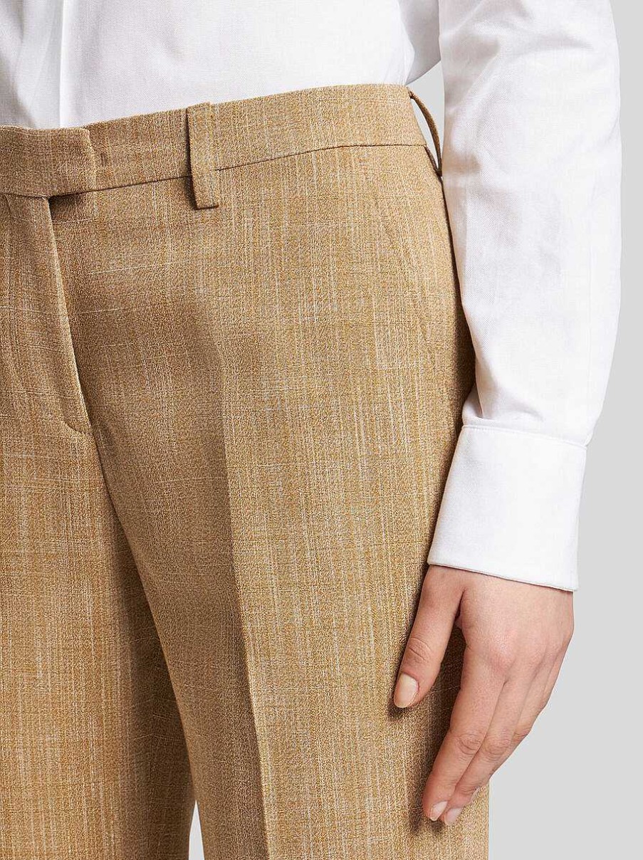 ETRO Hose Aus Slub-Stoff Braun Hose