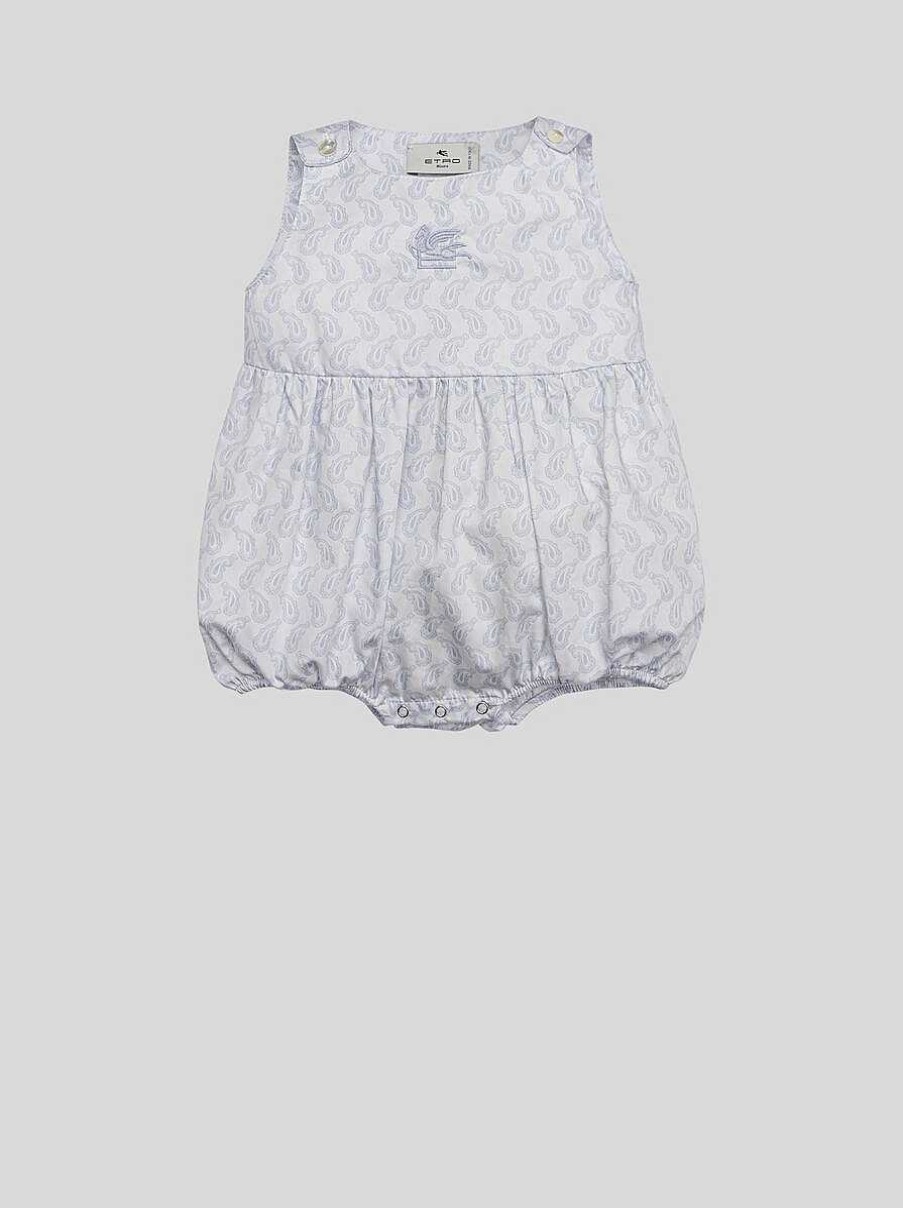 ETRO Armelloser Strampler Mit Mikro-Paisleymuster Grau Kleidung