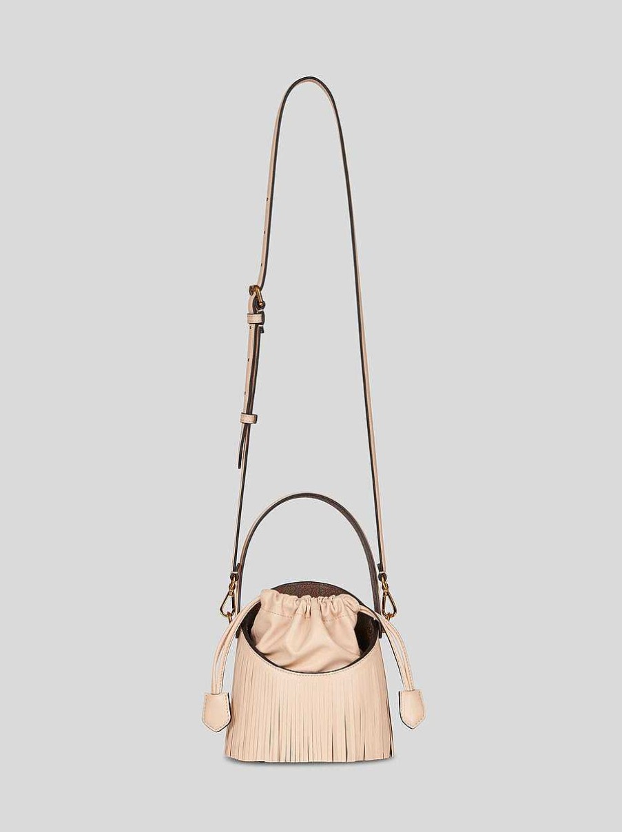 ETRO Mini-Saturno-Tasche Mit Fransen Grun Saturno