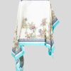 ETRO Bedruckter Seidenponcho Weis Umhange Und Ponchos