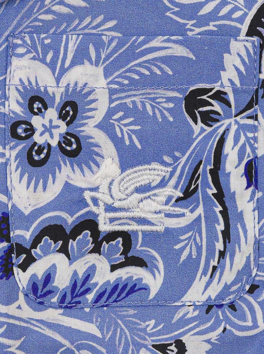 ETRO Einfarbiges Paisley-Hemd Fur Babys Hellblau Baby Junge 12-36 Monate