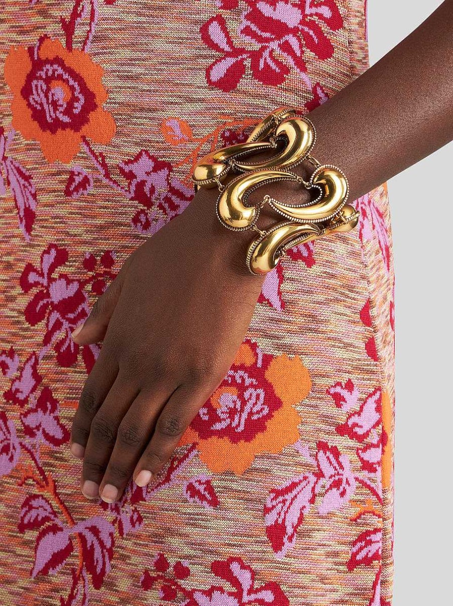 ETRO Paisley-Armband Gold Modeschmuck