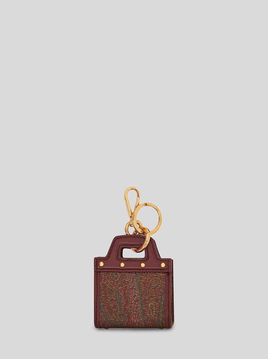 ETRO Paisley Love T Ter Charm Rot Sonstiges Zubehor