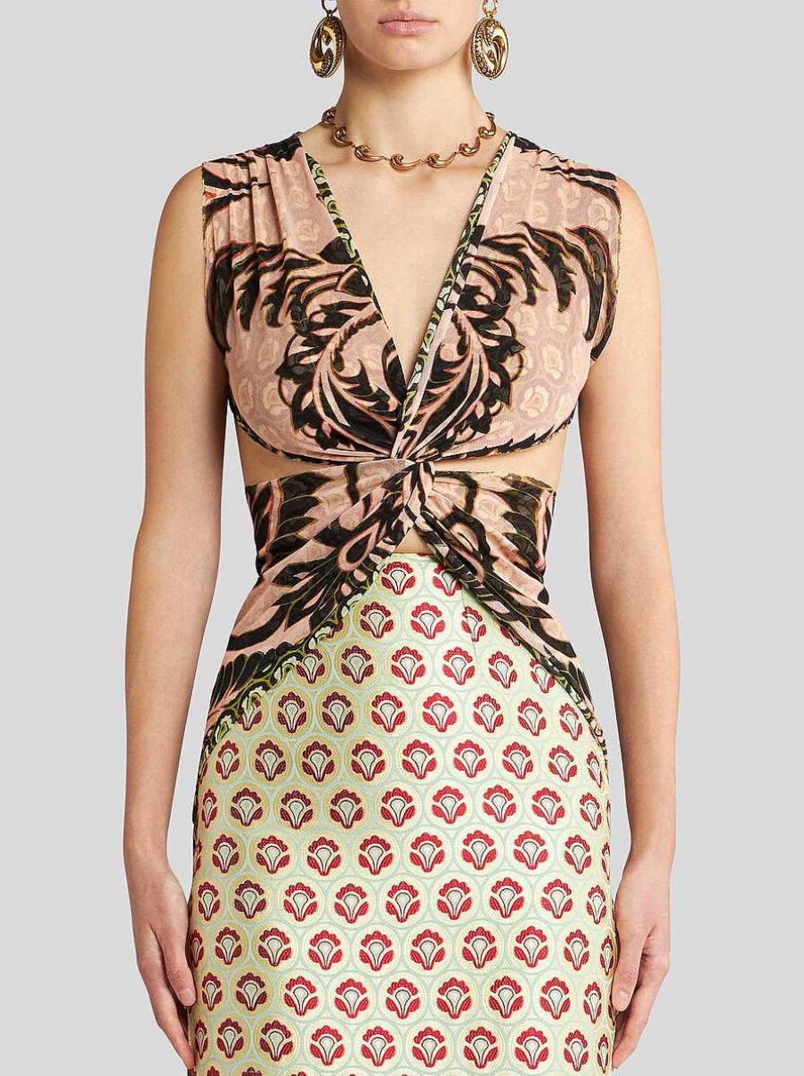 ETRO Bedrucktes Tulloberteil Rosa Oberteile