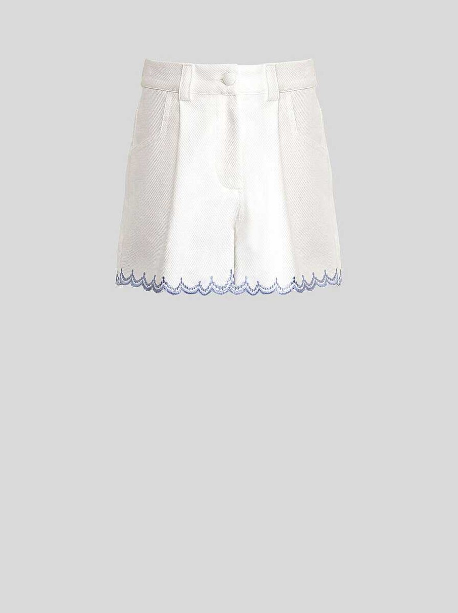 ETRO Kindershorts Mit Stickereien Hellblau Hosen, Shorts Und Rocke