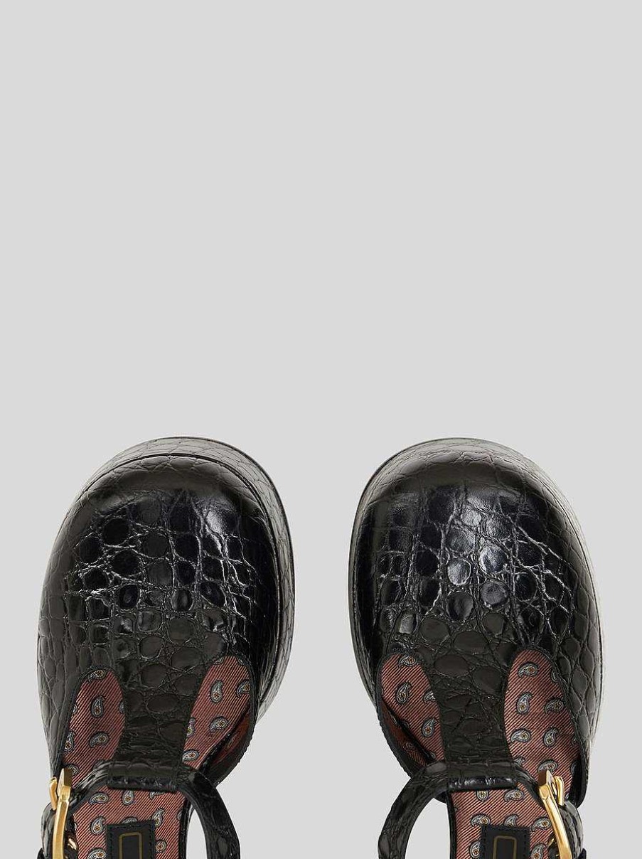 ETRO Mary Jane Schuhe Burgund Pumps