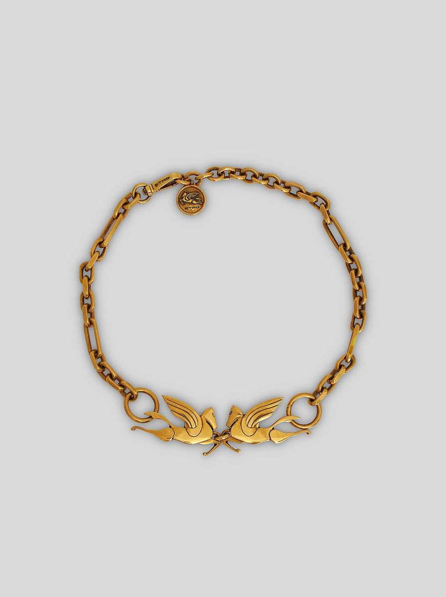 ETRO Pegaso-Halsband Gold Modeschmuck