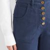 ETRO Ausgestellte Jeans Mit Pegaso-Knopfen Navy Blau Denim