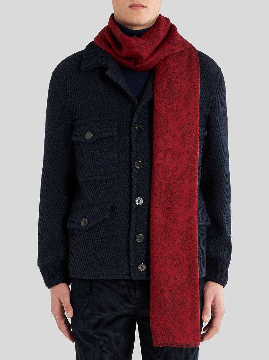 ETRO Schal Aus Wolle, Kaschmir Und Seide Braun Schals