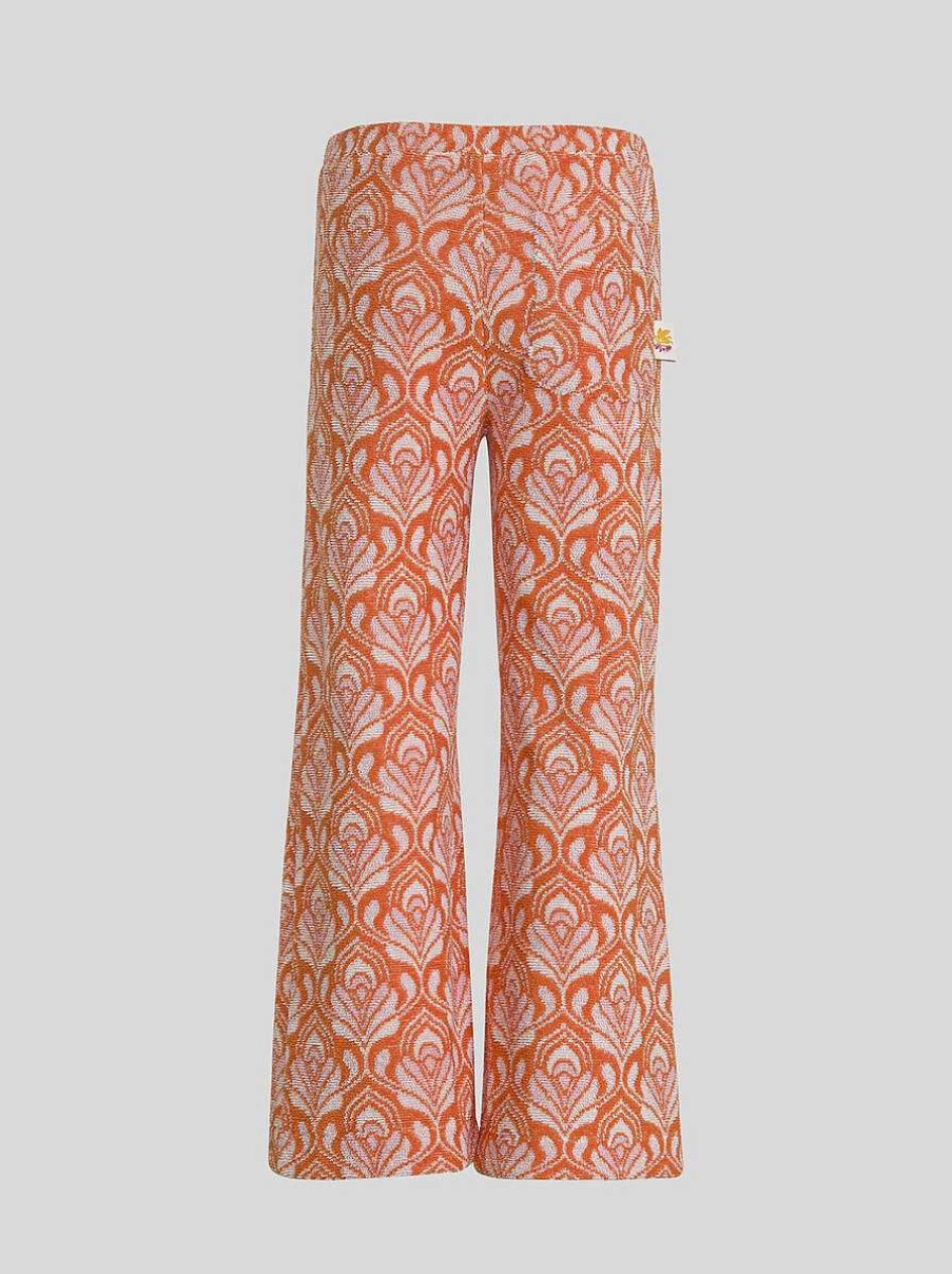 ETRO Ersey-Jacquardhose Fur Kinder Orange Hosen, Shorts Und Rocke